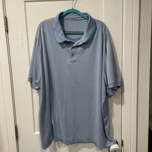 Reebok Polo Shirt Golf Casual Men's 5XL Blue Golf Performance Big and Tall